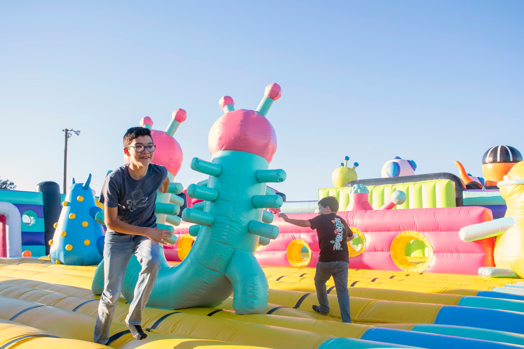 Inflatable games in Bali