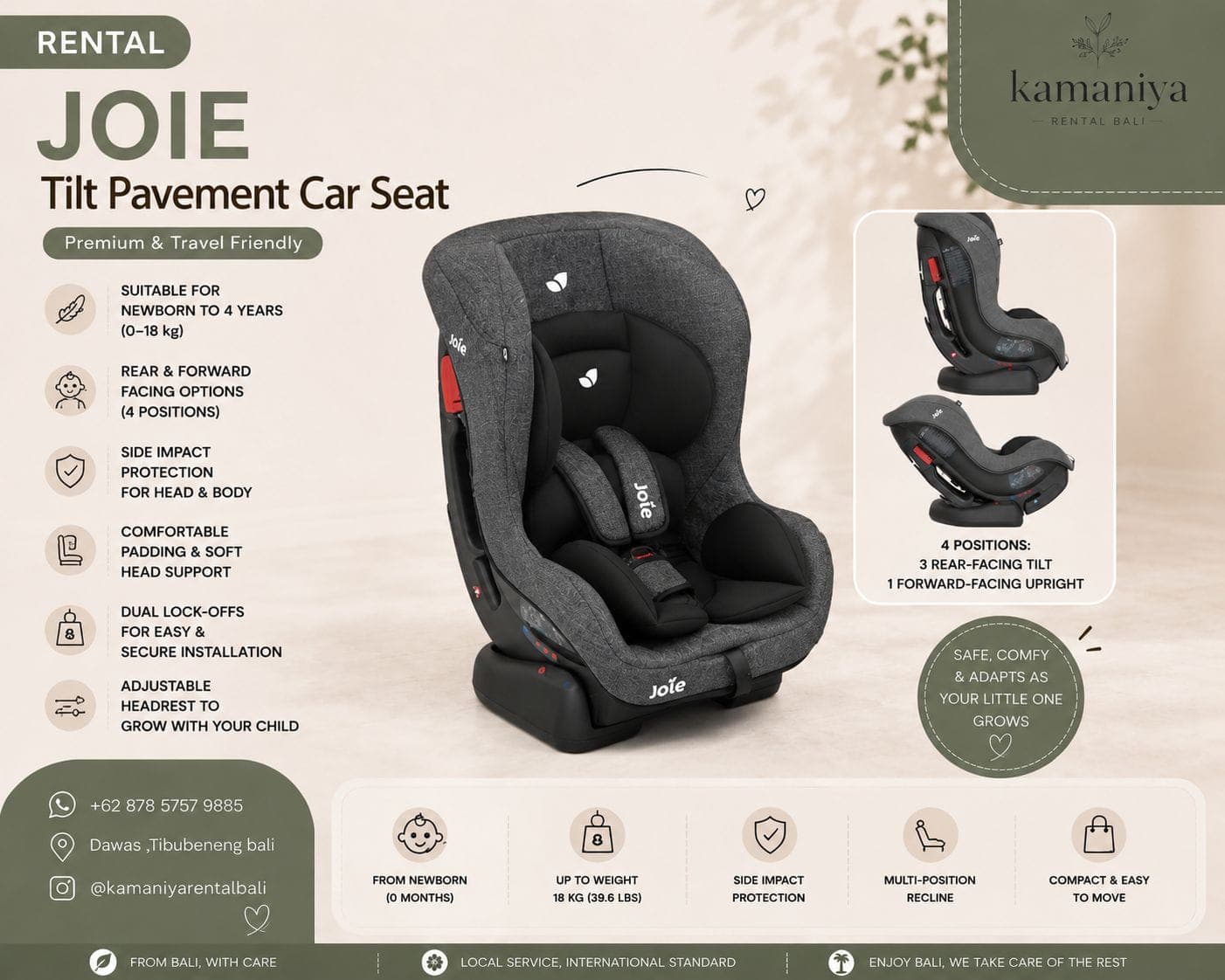 JOIE Tilt Pavement Car Seat