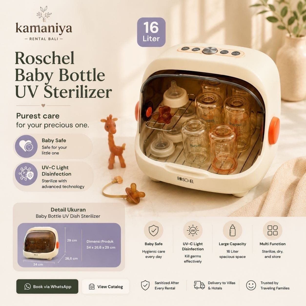 Roschel Baby Bottle UV Sterilizer