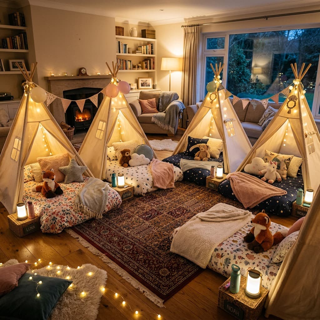 Sleepover Tipi Setup